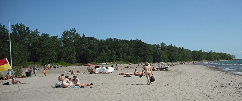 Jedna z kanadyjskich plaż dla nudystów