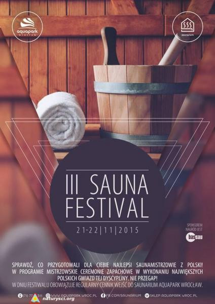 III Wrocław Sauna Festival - Plakat promujący wydarzenie