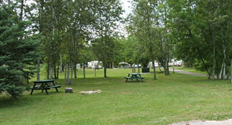 Park with benches