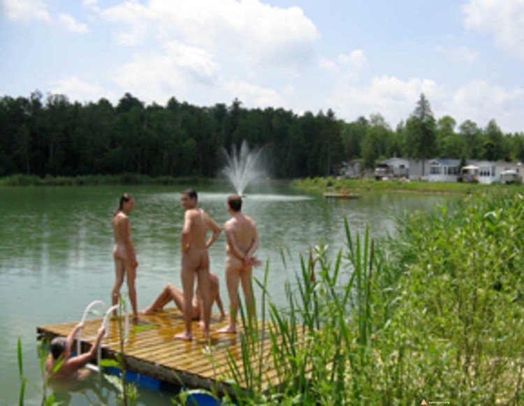 Nudists on the pond