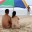 _Para naturystów na plaży Mpenjati Beach w RPA