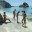 _Grupa młodych naturystów na plaży w Grecji