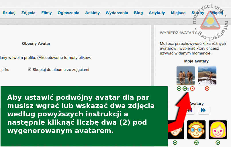 Jak zmienić avatar dla par na naszej stronie