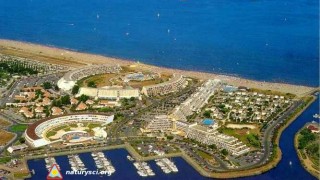 Widok ośrodka Cap d´Agde z lotu ptaka