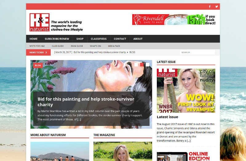 H&E naturist magazine - Health & Efficiency naturism nudism
