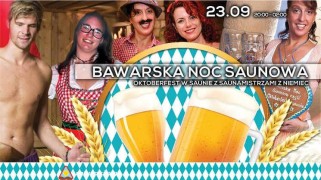 Plakat promujący Bawarską Noc Saunową w 2016 r