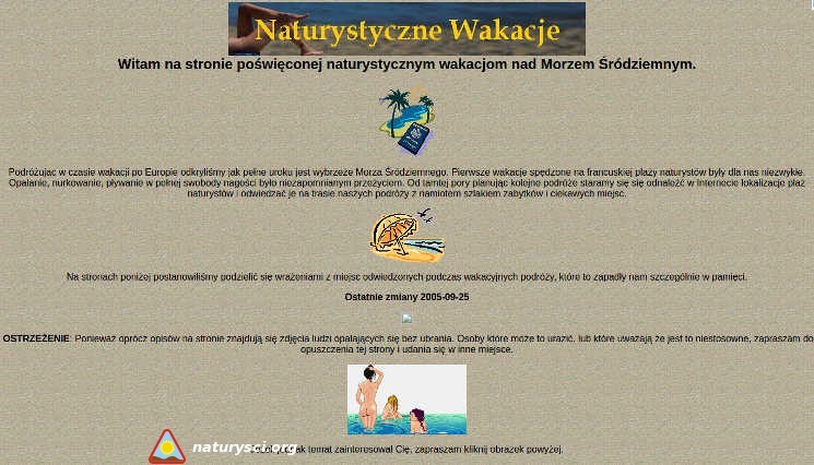Naturystyczne Wakacje