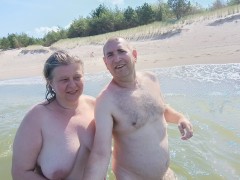 Pamiątka z pierwszej wizyty na nagiej plaży